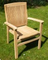 Brampton Stacking Teak Arm Chair