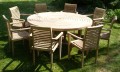 Turnworth 180cm Round Ring Table Set with Lovina Stacking Chairs