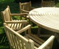 Turnworth 180cm Round Ring Table Set with Southwold Arm Chairs