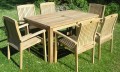 Southwold Rectangular Teak 150cm Table Set with Brampton Stacking Chairs
