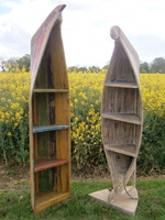 Boat Shaped Storage Shelves from Chairs and Tables