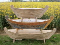 Boat Shaped Storage Boxes from Chairs and Tables